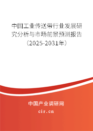 中國工業傳送帶行業發展研究分析與市場前景預測報告(2025-2031年) 中國工業傳送帶行業發展研究分析與市場前景預測報告(2025-2031年)