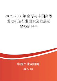 2025-2031年全球與中國高級發動機油行業研究及發展前景預測報告 2025-2031年全球與中國高級發動機油行業研究及發展前景預測報告