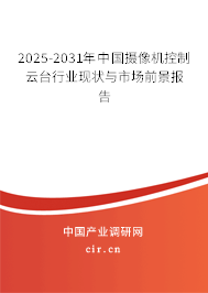 2025-2031年中國攝像機控制云臺行業現狀與市場前景報告 2025-2031年中國攝像機控制云臺行業現狀與市場前景報告