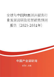 全球與中國地面測井服務行業發展調研及前景趨勢預測報告(2025-2031年) 全球與中國地面測井服務行業發展調研及前景趨勢預測報告(2025-2031年)