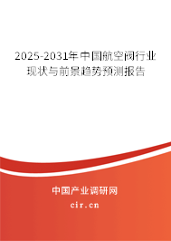 2025-2031年中國航空閥行業現狀與前景趨勢預測報告 2025-2031年中國航空閥行業現狀與前景趨勢預測報告