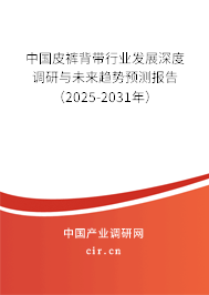 中國皮褲背帶行業發展深度調研與未來趨勢預測報告(2025-2031年) 中國皮褲背帶行業發展深度調研與未來趨勢預測報告(2025-2031年)