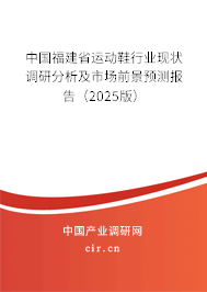 中國福建省運動鞋行業現狀調研分析及市場前景預測報告(2025版) 中國福建省運動鞋行業現狀調研分析及市場前景預測報告(2025版)