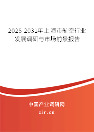 2025-2031年上海市航空行業發展調研與市場前景報告 2025-2031年上海市航空行業發展調研與市場前景報告