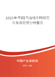 2025年中國汽油機市場研究與發(fā)展前景分析報告 2025年中國汽油機市場研究與發(fā)展前景分析報告