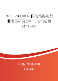 2025-2031年中國網絡購物行業發展研究分析與市場前景預測報告