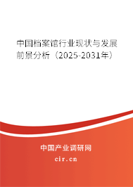 中國檔案館行業現狀與發展前景分析(2025-2031年) 中國檔案館行業現狀與發展前景分析(2025-2031年)