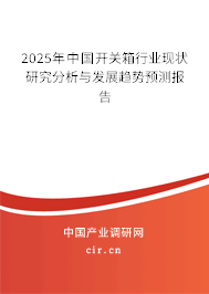 2025年中國開關箱行業現狀研究分析與發展趨勢預測報告 2025年中國開關箱行業現狀研究分析與發展趨勢預測報告