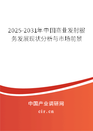 2025-2031年中國商業發射服務發展現狀分析與市場前景